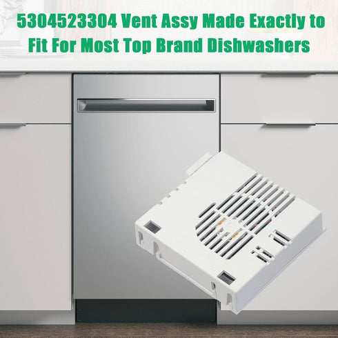 5304523304 Dishwasher Vent Assembly Replacement Compatible with Frigidaire Kenmore Parts, Dishwasher Blower Vent