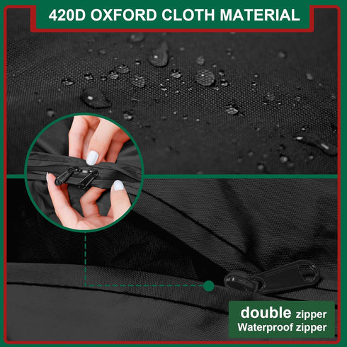 420D 68" 68" 29" 20" Cushion Storage Bag Waterproof Rectangular Outdoor Patio Cushion Storage Bags Outdoor Cushion