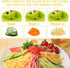 5 in 1 Handheld Spiralizer Vegetable Slicer, Green, Plastic, ABS, Stainless Steel