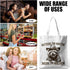 CSHVJ Funny Raccoon Tote Bag Cute Frogs Western Stuff Raccoon Frog Gifts for Women Friend Reusable Grocery Bags