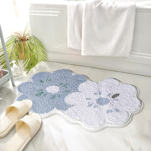 Bathroom Carpet Ultra Absorbent Bath Mat: Thick Microfiber Non-Slip Rug, Machine Washable for Bathroom and Bedroom