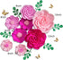3D Letjolt Giant Paper Flowers Decoration for Wall Artificial Flowers Wedding Backdrop Handcrafted Rose for Baby Shower