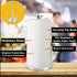 Paper Towel Holder with Side Rod, Stainless Steel Easy Tear Dispenser for Kitchen Countertop Tabletop