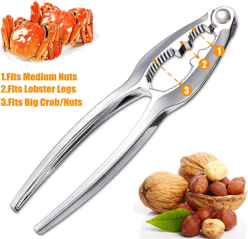 12 Sets, Set Pcs Crab Crackers and Tools, Crab Crackers Lobster Crackers, Heavy Duty Seafood Cracker Tools, Nut Cracker