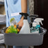 2 Pack TOPZEA Cleaning Supplies Caddy, Large Plastic Cleaning Supply Organizer Bin with Handle, Cleaning Bucket