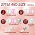 Aoriher Balloon Garland Arch Kit, 122 Pieces Colorful Pink Silver White Confetti Latex for Christmas Birthday Wedding