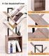 4-Tier Tree Bookshelf Bookcase with Storage Cabinet, Modern Corner Bookshelves, Narrow Wood Book Rack, Mini Floor
