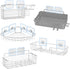 Cozycomfo Pack 10 Shower Caddy Adhesive Replacement Stickers Hooks Adhesive of for Corner Shelf Basket Bathroom Shelf
