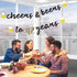 Interchangeable Numbers Cheers & Beers Banner, Cursive Beer Birthday Sign for Party Decorations