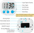 6 Pack Digital Kitchen Timers for Cooking, Magnetic Timer with Loud Alarm, White