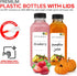 16 16 oz (35 Pack) Juice Bottles with Caps for Juicing & Smoothies, Reusable Clear Empty Plastic Bottles with Caps