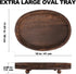 HouseJoy Tray-1611.8in Wooden Decorative Wood Beaded Coffee Table Decor Tray, Rustic Farmhouse Decor Tray for Living