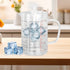 500ml Nozzle Coffee(500ML) Heat Resistant Glass Measuring Cup, Clear Glass Drinking Container with V Shaped Microwave