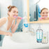 19.6 oz Countertop(1 Set) Patelai Mouthwash Dispenser with Cup Holder Clear Acrylic Refillable Mouth Wash Pump Bottle