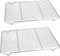 P&P CHEF Baking Rack Set of 2 - 16.6''x11.6 Stainless Steel Wire Cooling Drying Roasting Rack