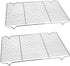 P&P CHEF Baking Rack Set of 2 - 16.6''x11.6 Stainless Steel Wire Cooling Drying Roasting Rack