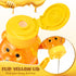 48 8 oz Thenshop Pcs Plastic Bear Honey Bottle Jars Empty Honey Squeeze Bottle with Yellow Flip-top Lid for Storing