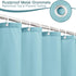 AooHome Extra Long Shower Curtain 72x78 Inch, Fabric Liner with Hooks, Weighted Hem, Water Repellent, Blue