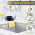NiHome Clear Acrylic Kitchen Sink Sponge Holders, 2PCS No-Drill Design for Efficient Drainage