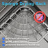 Anjing 4 Kitchen Sink Caddy Corner Sponge Holder Organizer, Stainless Steel Adhesive with Hooks