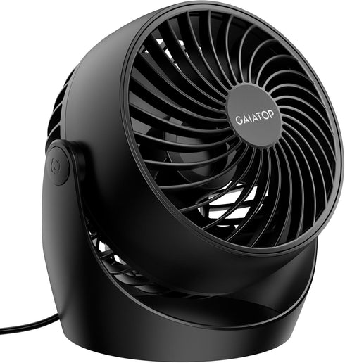 Gaiatop Portable Air Circulator Fan, 5-Inch Desk Fan with 3 Speeds, 360° Adjustable Tilt, Quiet Energy-Saving Fan
