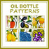 17oz 500ml (olive1) Hand Painted Glass Olive Oil Bottle Dispenser- Green Oil & Vinegar Cruet with Pourers - Olive Oil