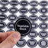 SAVITA 432pcs 3.5cm Waterproof Spice Labels Stickers, Round Preprinted for Spice Jar Organization (Black)