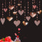Cheerland Rose Gold Party Decorations, Romantic Heart Paper Streamers Garland for Mother’s Day, Wedding, Birthday