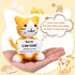 Zalohia Crochet Cat Lover Valentines Gifts for Women Men, Small Funny Handmade Emotional Positive Crochet Animals