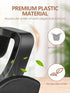 HOUSE DAY 60 Pack Space Saving Hanger Hooks, Black Heavy Duty Connector Hooks for Closet Organizers and Storage