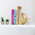 Heavy Duty Astronaut Bookends, Space-Themed Book Ends for Kids Room & Nursery Decor, Gold Moon Book Stoppers to Hold