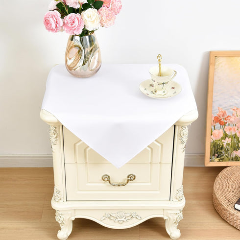 eeivs Small Square Tablecloth 2 Pack 24 x 24 Inch Washable Polyester