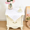 eeivs Small Square Tablecloth 2 Pack 24 x 24 Inch Washable Polyester