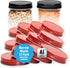 AllSpice Rust-Proof Narrow Mouth Aluminum Mason Jar Lids, Leak-Proof 12-Pack, Red Narrow