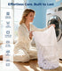 8"-21", 3D Waterproof Mattress Protector Queen Size, Soft Breathable Mattress Pad with Deep Pocket Noiseless Air Fabric