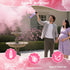 4 Packs, 10ft Large Gender Reveal Smoke Bombs Pink Biodegradable Powder Spray for Baby Girl Reveal, Long-Lasting Smoke