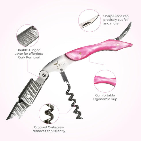 Wino Wine Key! - Professional Sommelier's Corkscrew Wine Opener by Wino Wine Accessories