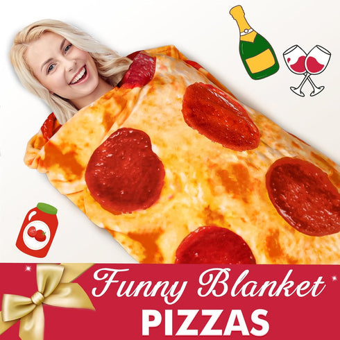 80 Inches 285 Jorbest Pizza Blanket Adult Size Birthday Gifts for Women Men Mom Teen Boys Girls, Novelty Pizza Throw