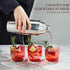 24oz Set Cocktail Shaker, KITESSENSU Drink Shaker with Bartender Strainer, Measuring Jigger, Bar Mixing Spoon, Cocktail