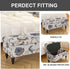 21) Eco-Ancheng Storage Ottoman Cover Rectangle Ottoman Slipcover Folding Storage Bench Cover Footrest Stool Slipcover