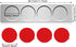 CHENGU 3 Set Stainless Steel Wall Plate Base - Piece for Magnetic Spice Jars