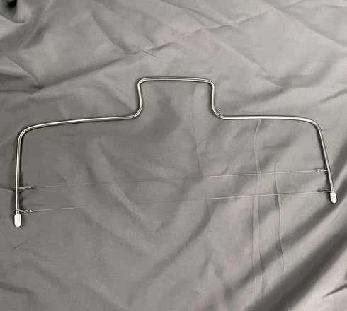 Baking Adjustable 2-Wire Layer Cake Cutter Leveler, Stainless Steel, 13.3 x 6.7 Inches