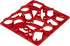 Wilton Multi-Cookie Cutter Sheet, Holiday Design, Red