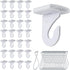 MAKALONE 50 Packs Drop Ceiling Hooks for Hanging, 25 Pairs Right and