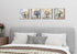 Rustic Hydrangea Wall Art, Blue and White Flowers Canvas Picture, Vintage Botanical Floral Posters for Living Room
