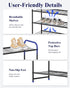 Closet Closet 25.6" 3 Kitsure Shoe Rack - Stainless Steel Shoe Organizer, Sturdy Shoe Rack for and Front Door Entrance