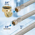 CNCT28772-OM Connector - Dishwasher Supply Line with Swivel Elbow, Braided Stainless Steel, 72 Inch