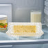 Countertop,Refrigerator,Dishwasher Glass Butter Dish with Lid,Large Deep Covered Butter Dish,Clear Crystal Glass Butter