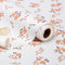 RAY STAR Shelf Liner, Non Adhesive Pink Orange Floral Printed Kitchen Cabinet Liner, Strong Grip Non Slip