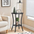 2-Tier BB180BZ01 HOOBRO Round Side Table, Sofa End Table, Small Storage Nightstand, for Small Spaces, Living Room